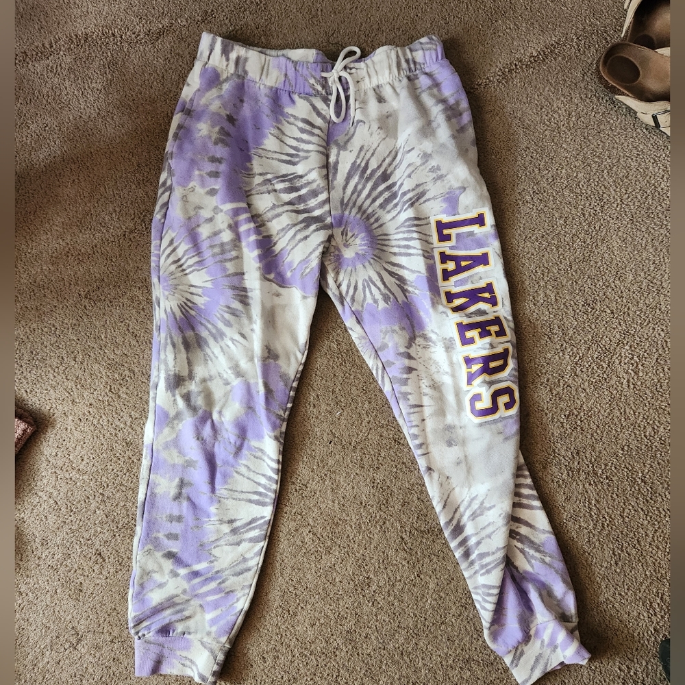 Los Angeles Laker Tie Dye Sweatpants